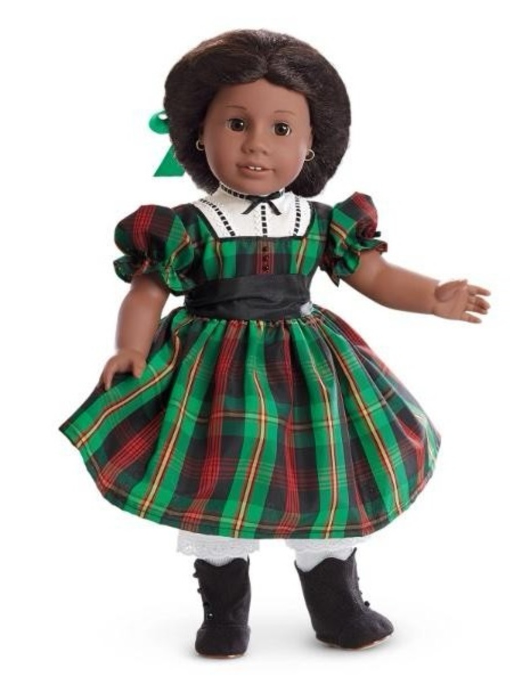 American Girl Addy’s Tartan Plaid Christmas Dress, like new